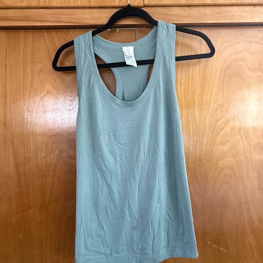 Old Navy Light Seafoam Ribbed Racerback Tank